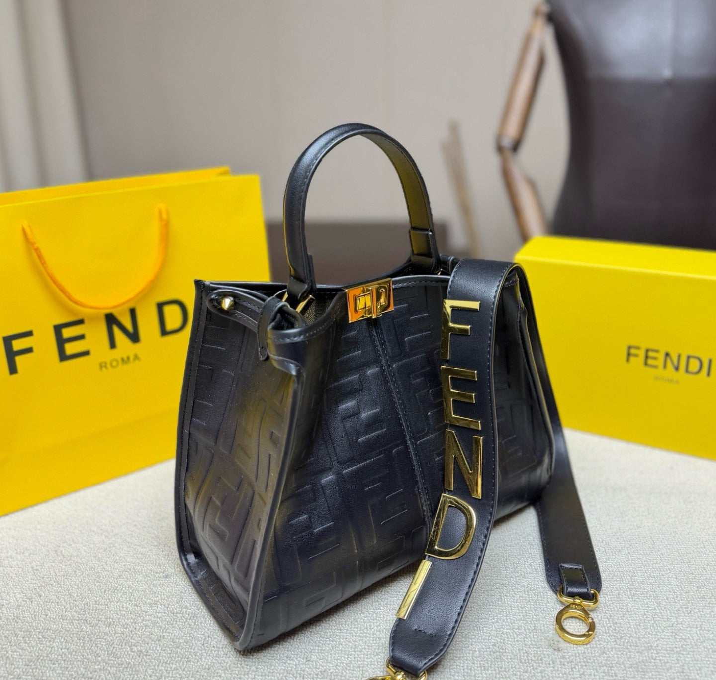 Fendi Lock Tote Bag