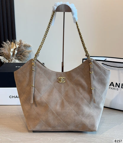 Chanel Suede Logo Handbag