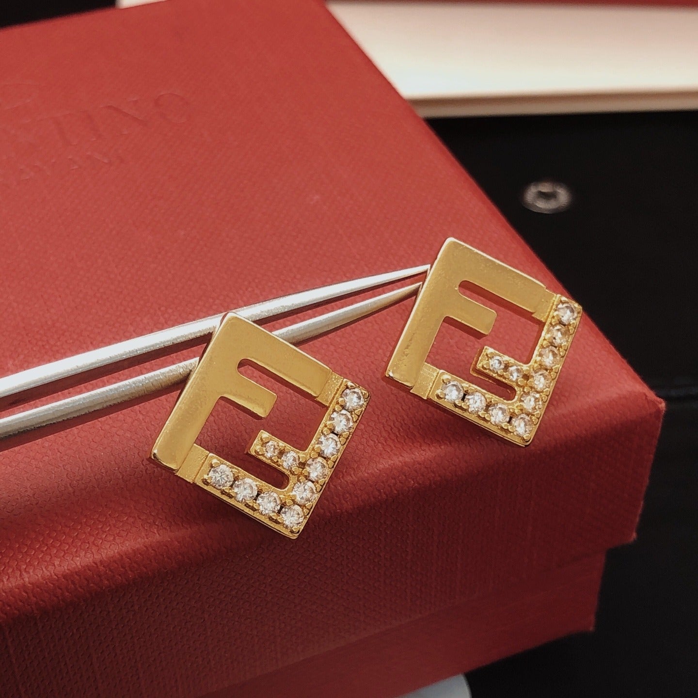 Fendi Brass Earrings