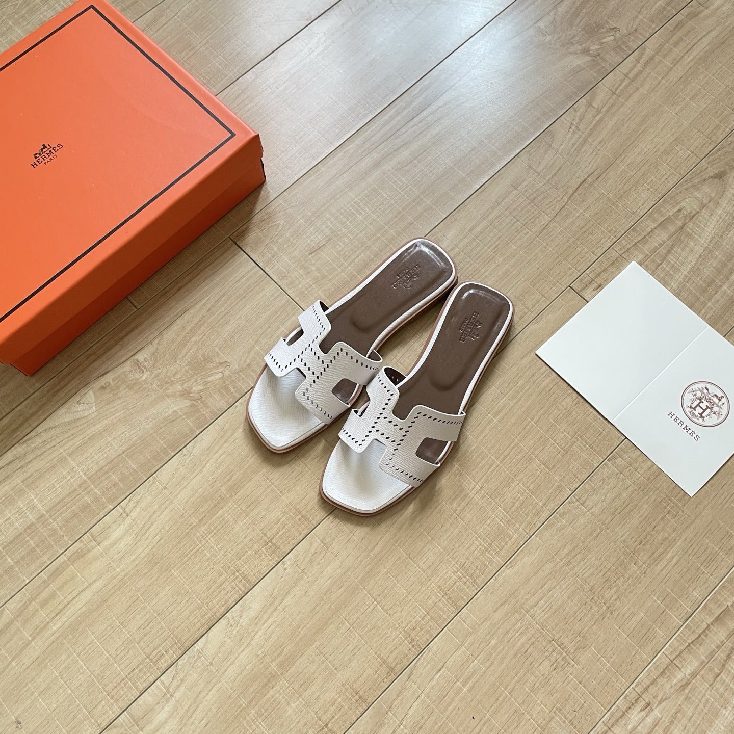 Hermes Leather Slides