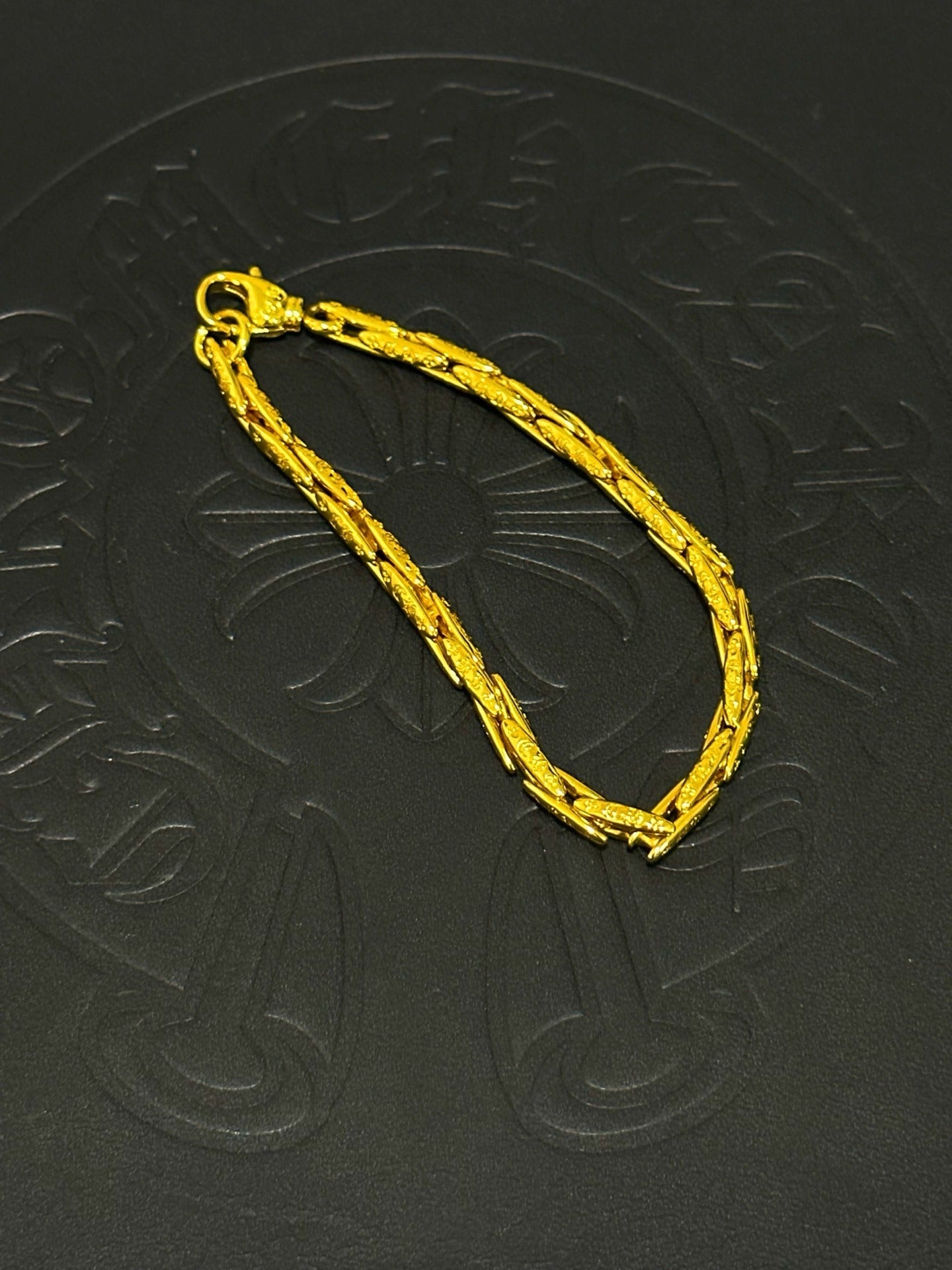 Chrome Hearts Sterling Silver Cross Bracelet