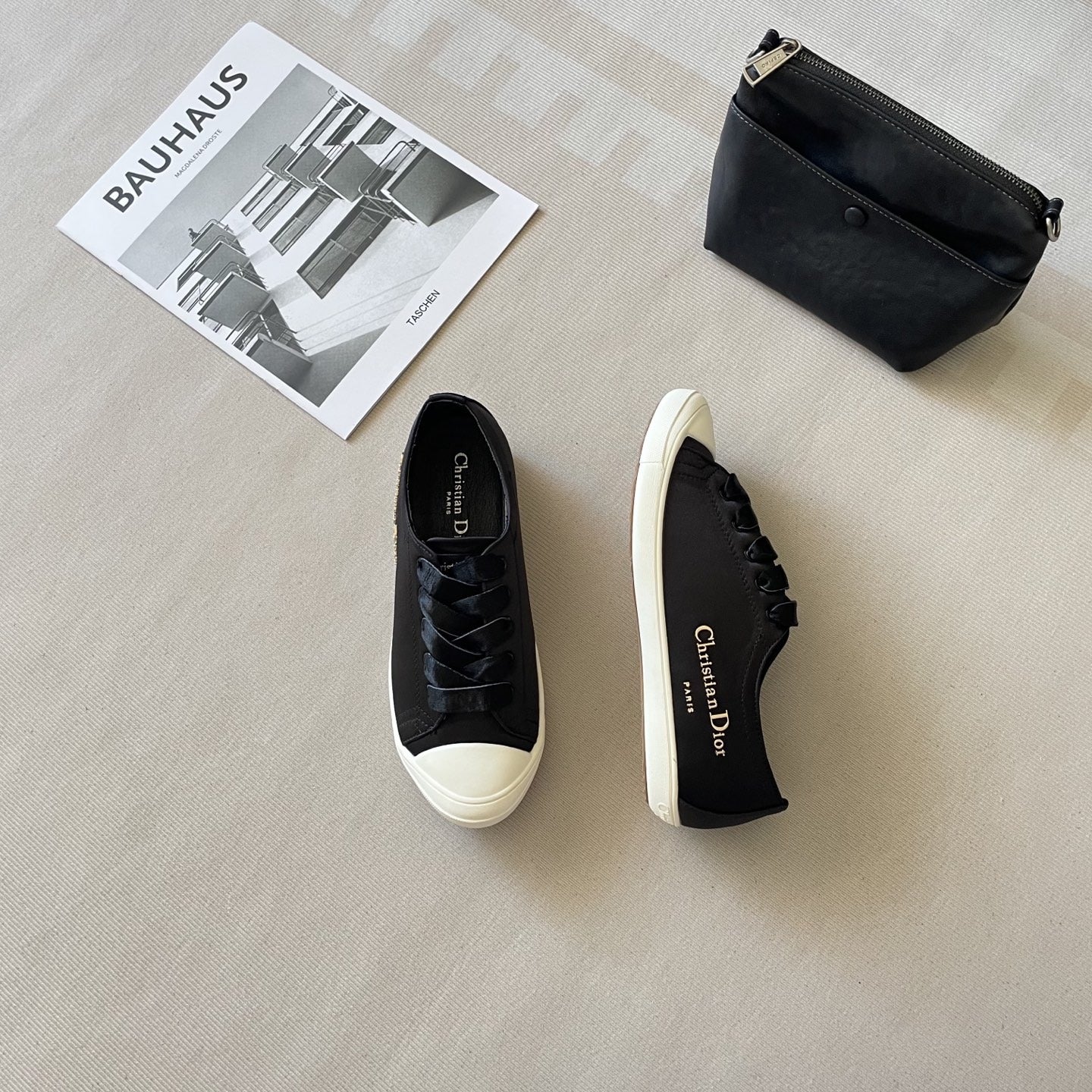 Dior Leather Logo Sneakers