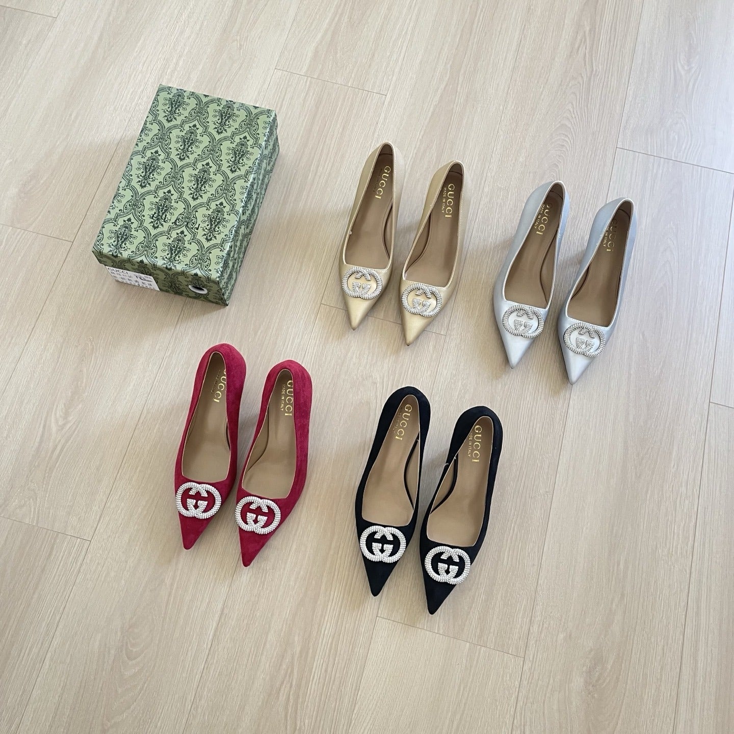 Gucci Crystal Heels
