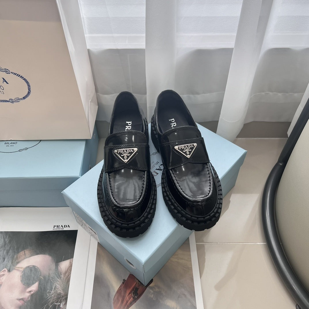 Prada Lambskin Leather Dress Shoes