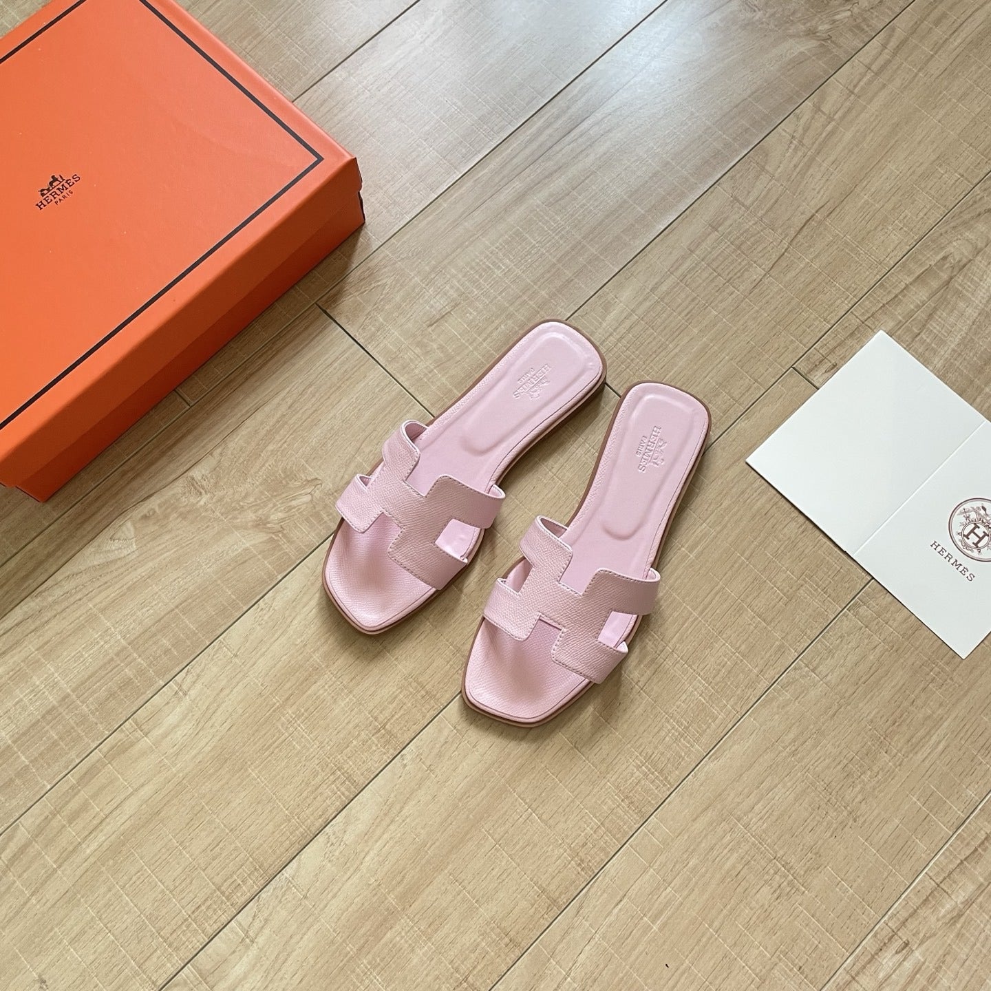 Hermes Leather Slides