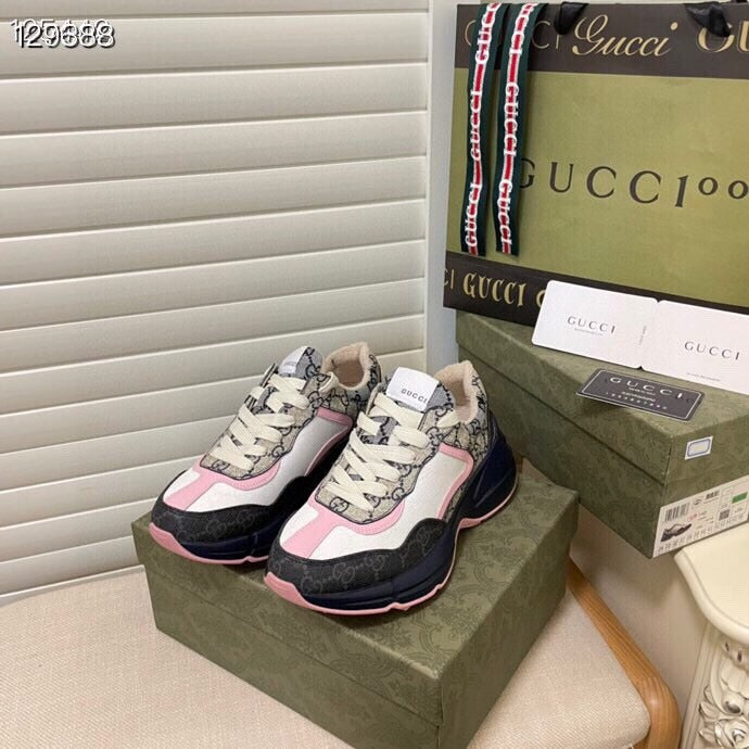 Gucci Calfskin Leather Sneakers