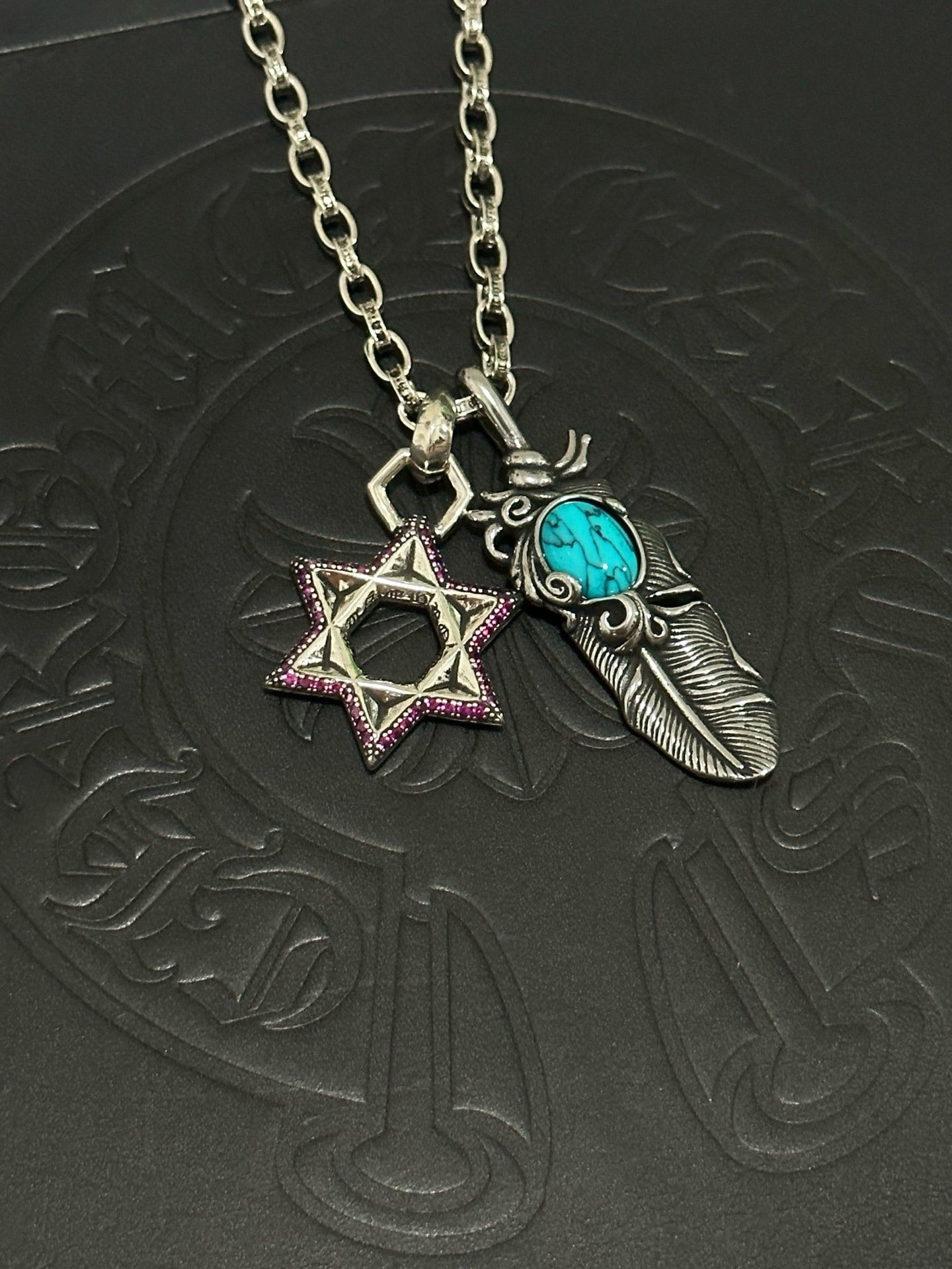 Chrome Hearts Sterling Silver Cross Necklace