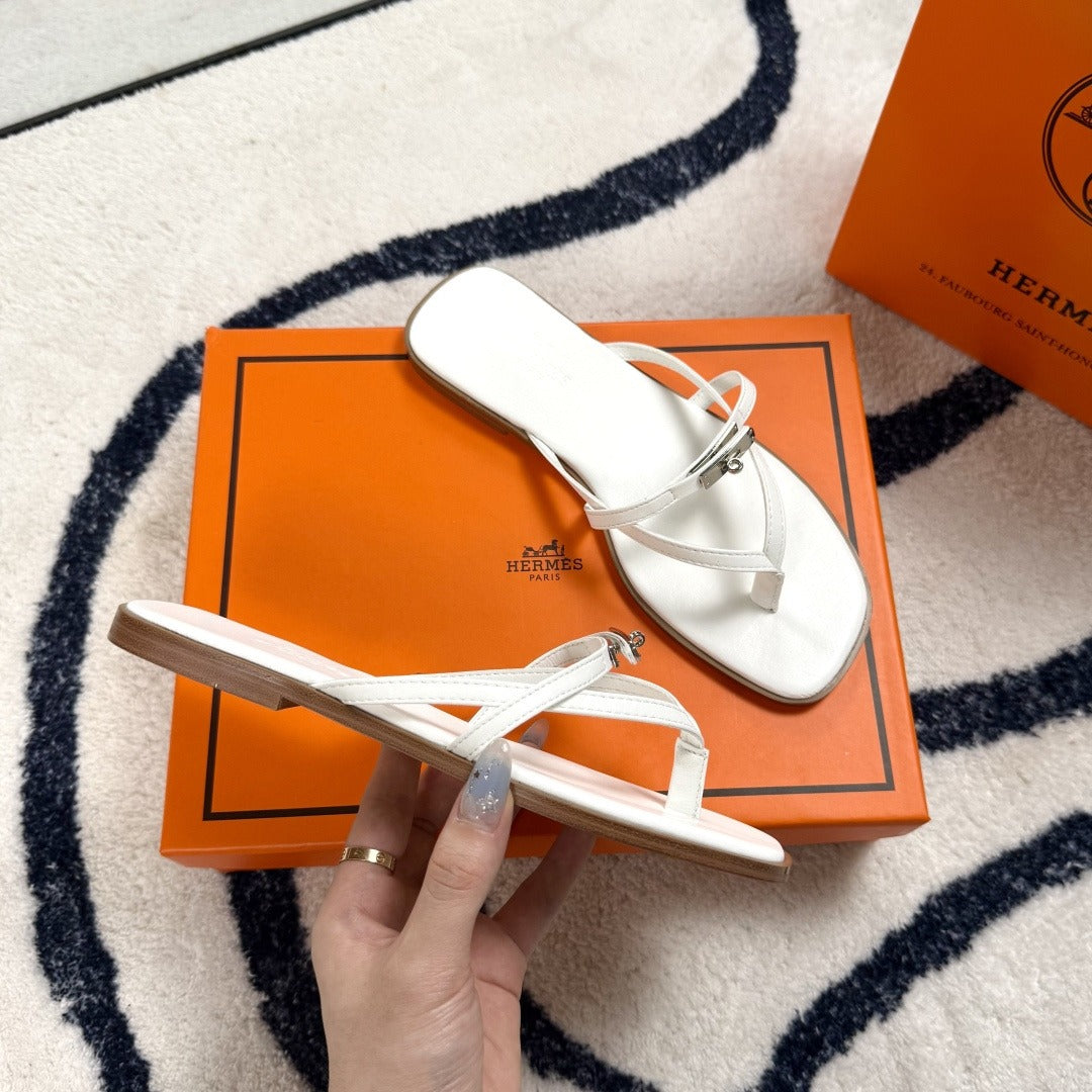 Hermes Leather Logo Slides