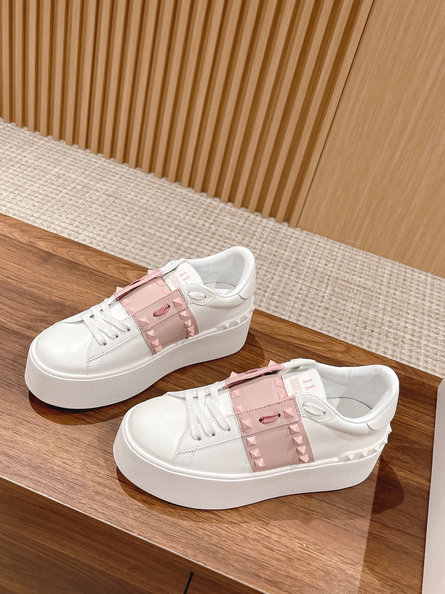Valentino Calfskin Leather Sneakers