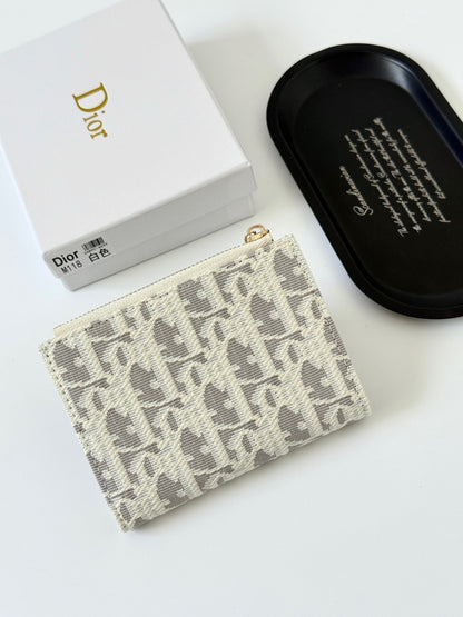 Dior Black Calfskin Leather Wallet