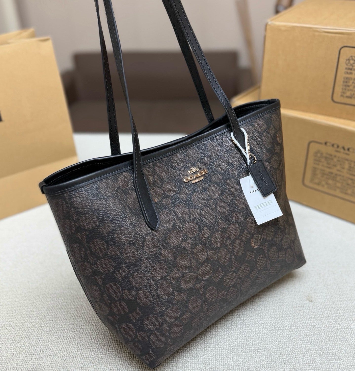Coach Vintage-Finish Tote Bag