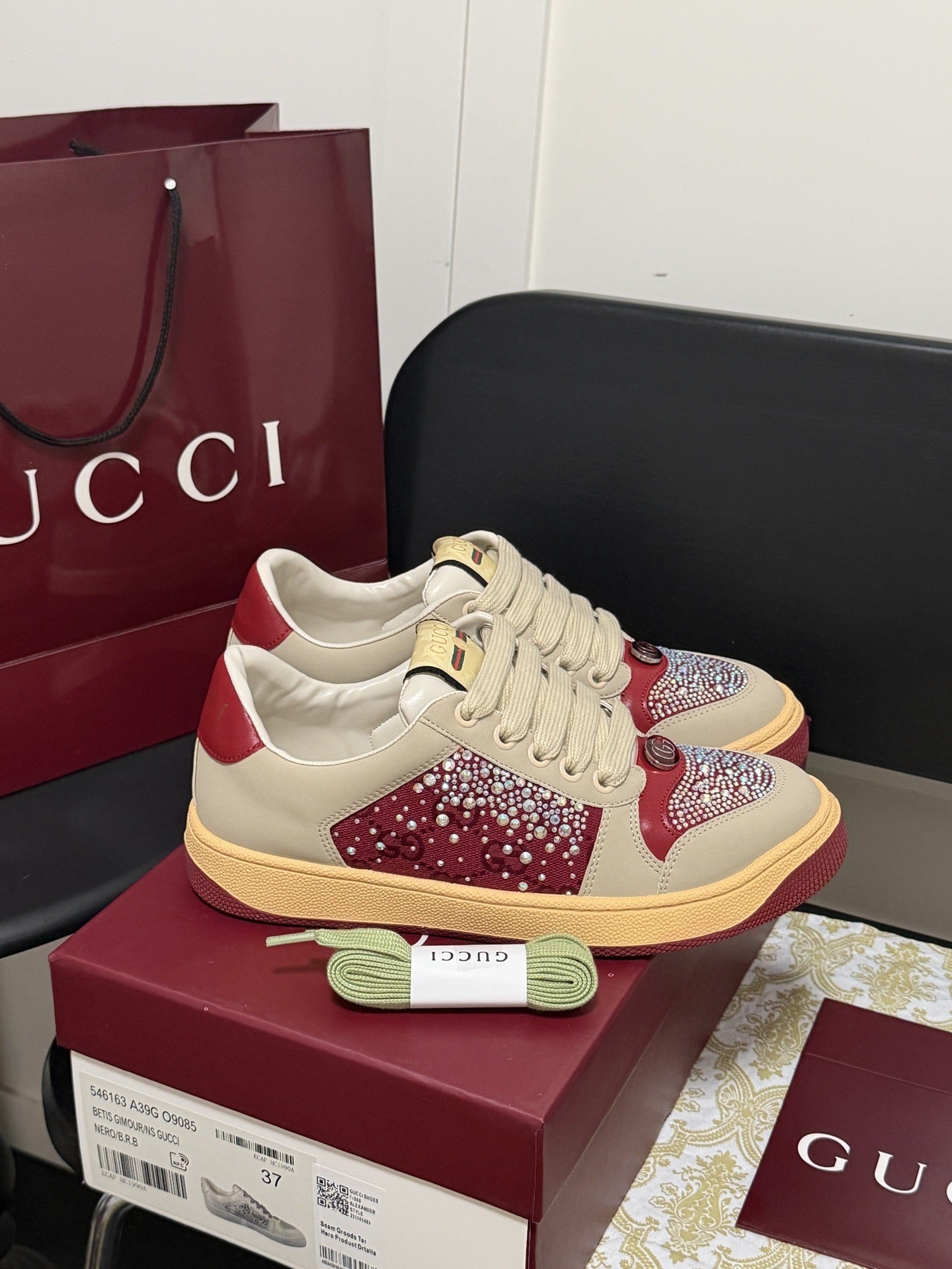 Gucci Crystal Sneakers