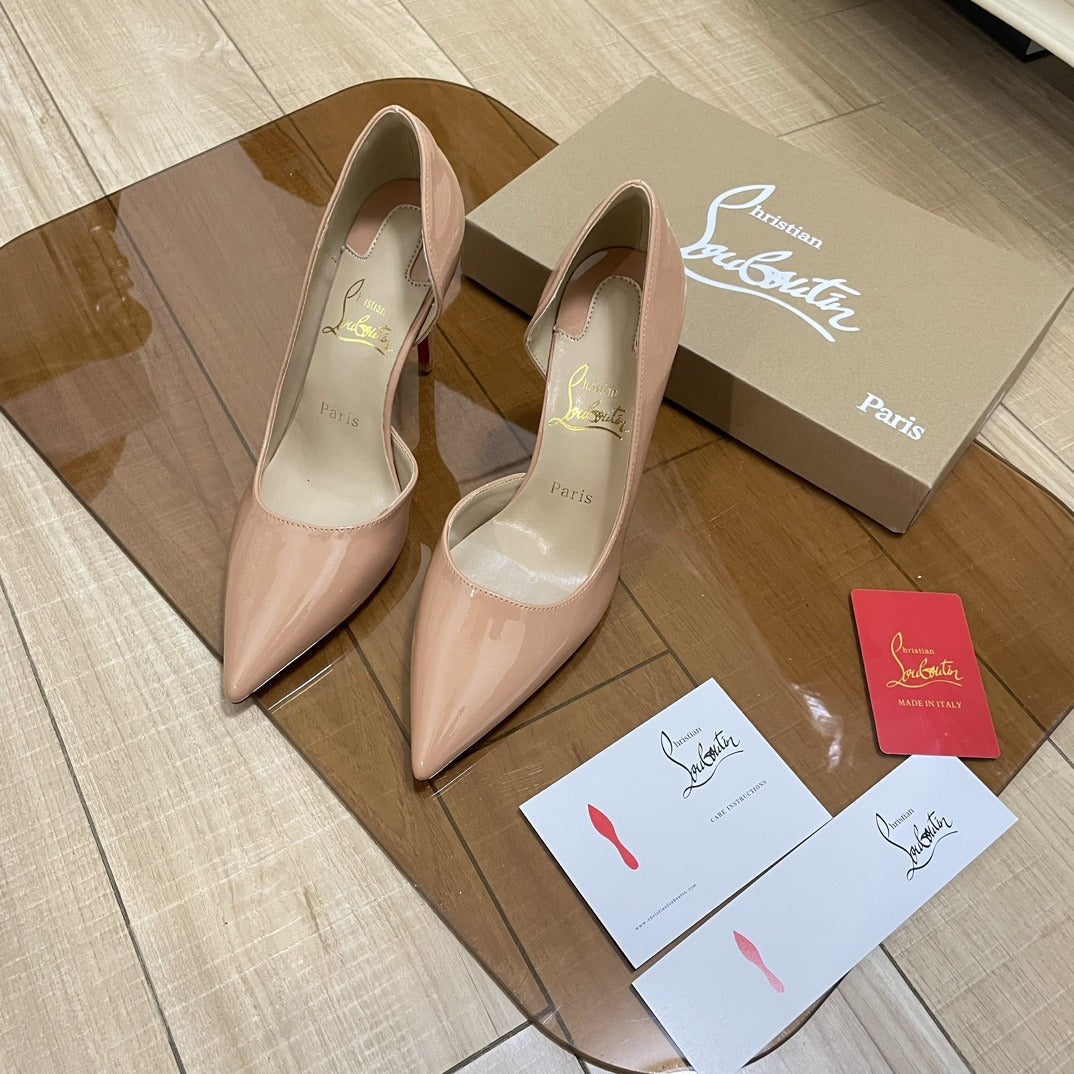 Jimmy Choo Patent Leather & Lambskin Leather Heels