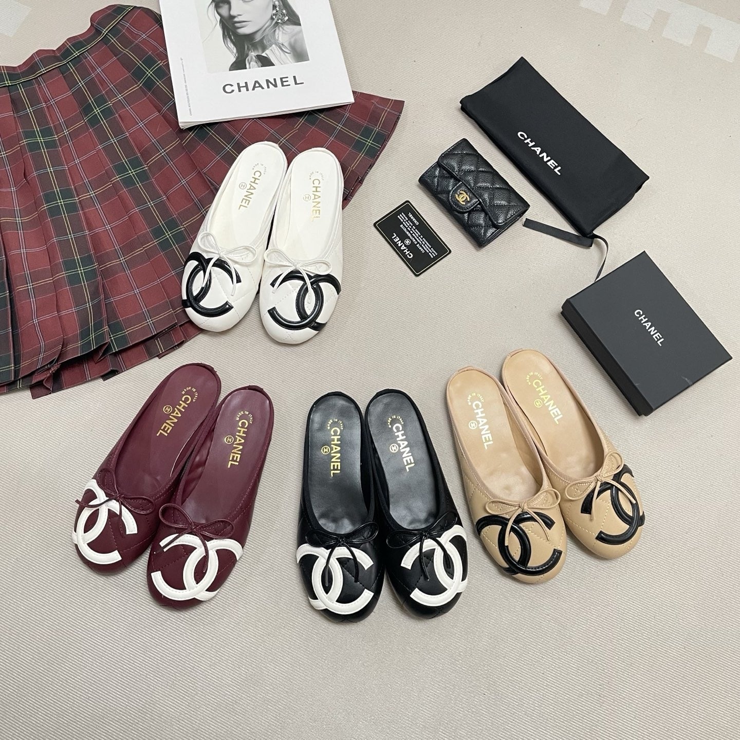 Chanel Leather Ballet Flats