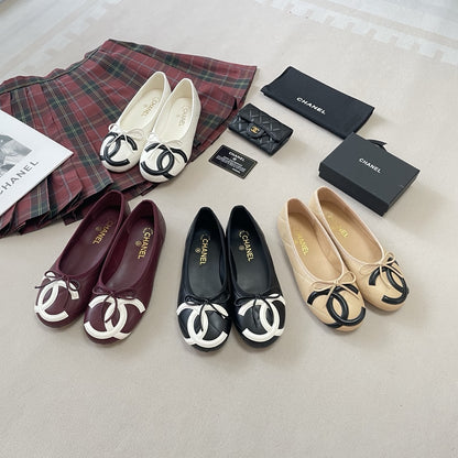 Chanel Leather Ballet Flats