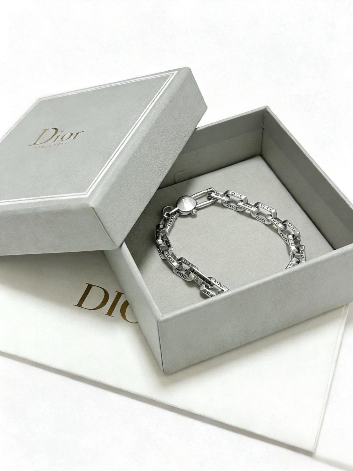 Dior Sterling Silver Chain Bracelet