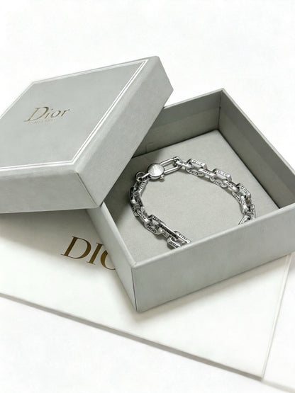 Dior Sterling Silver Chain Bracelet
