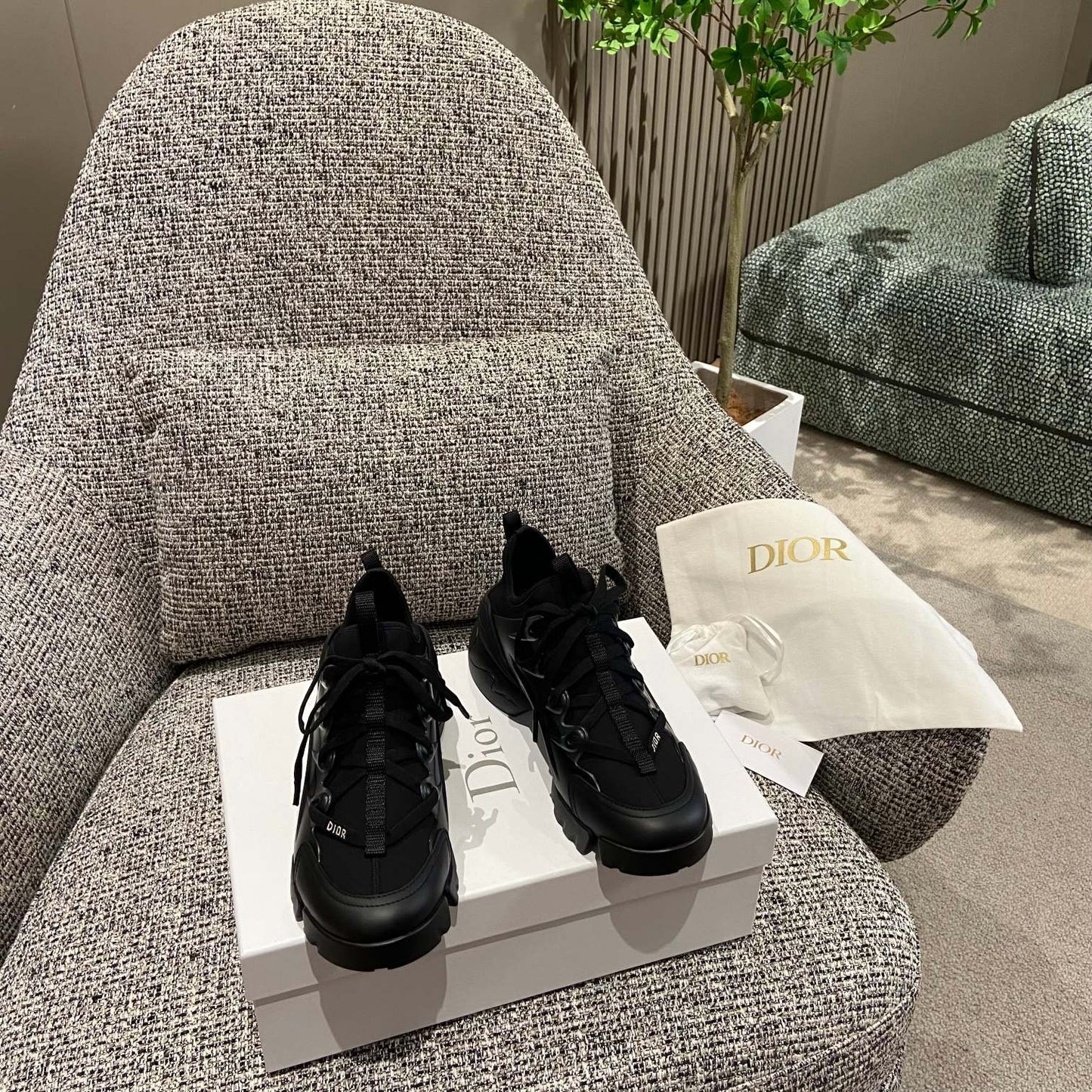 Dior Leather Logo Sneakers