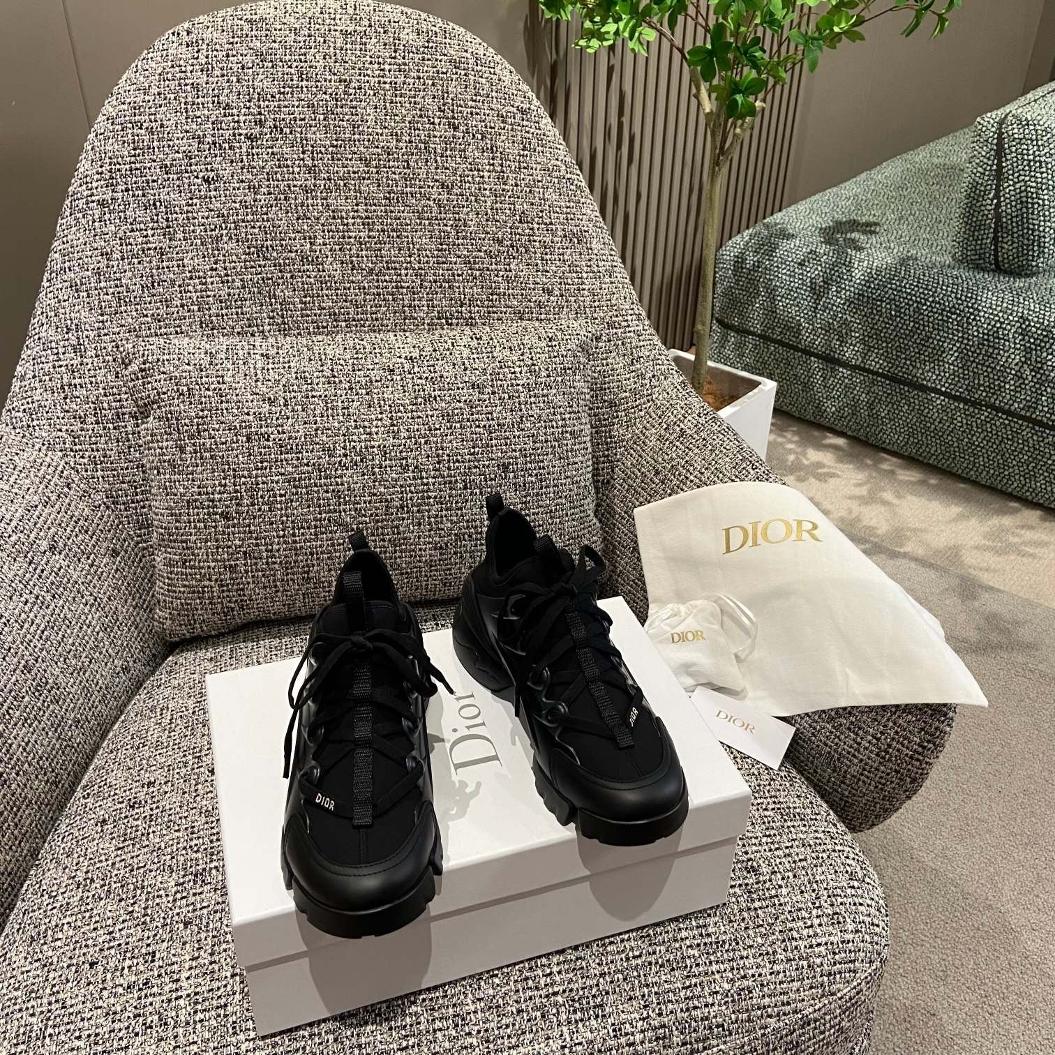 Dior Leather Logo Sneakers