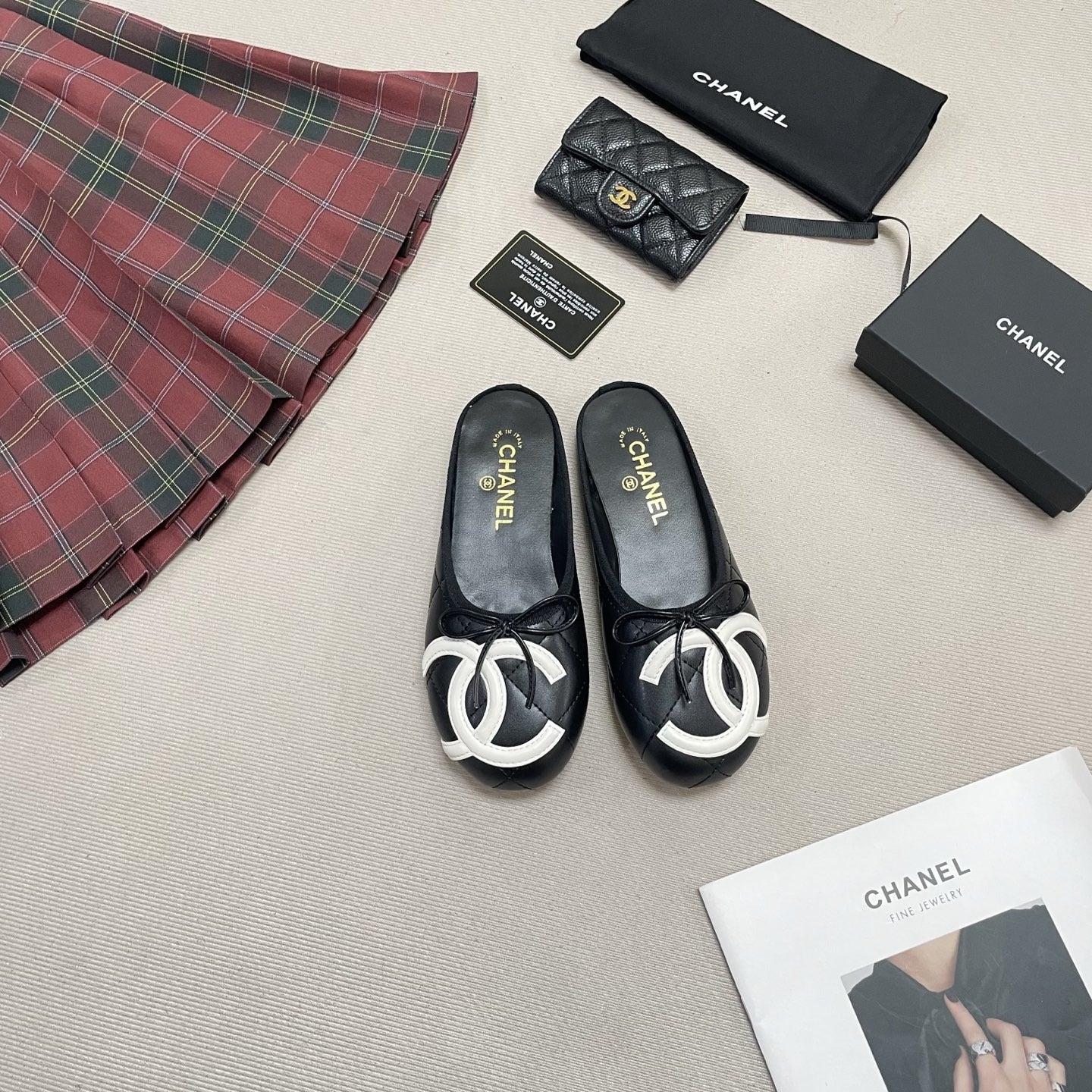 Chanel Leather Ballet Flats