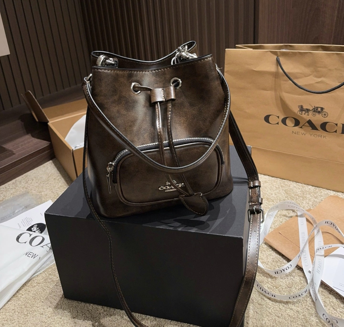 Coach Drawstring Handbag