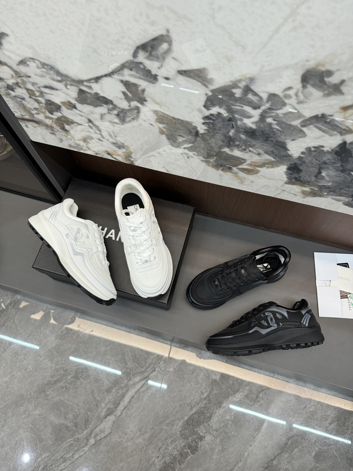 Chanel Canvas Logo Shoes