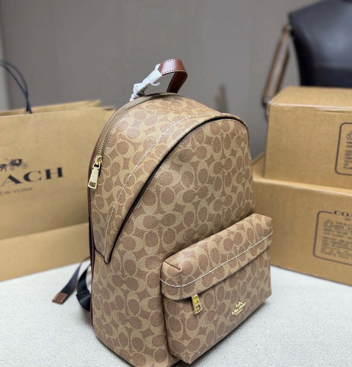 Coach Vintage-Finish Backpack