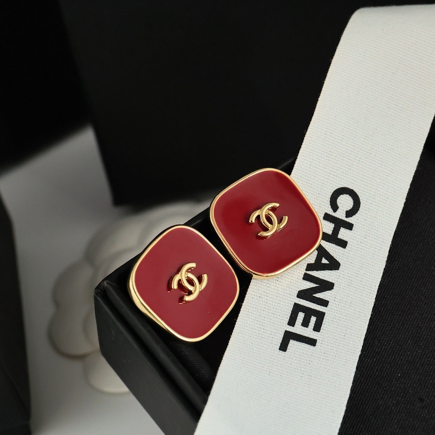 Chanel Vintage-Finish Earrings