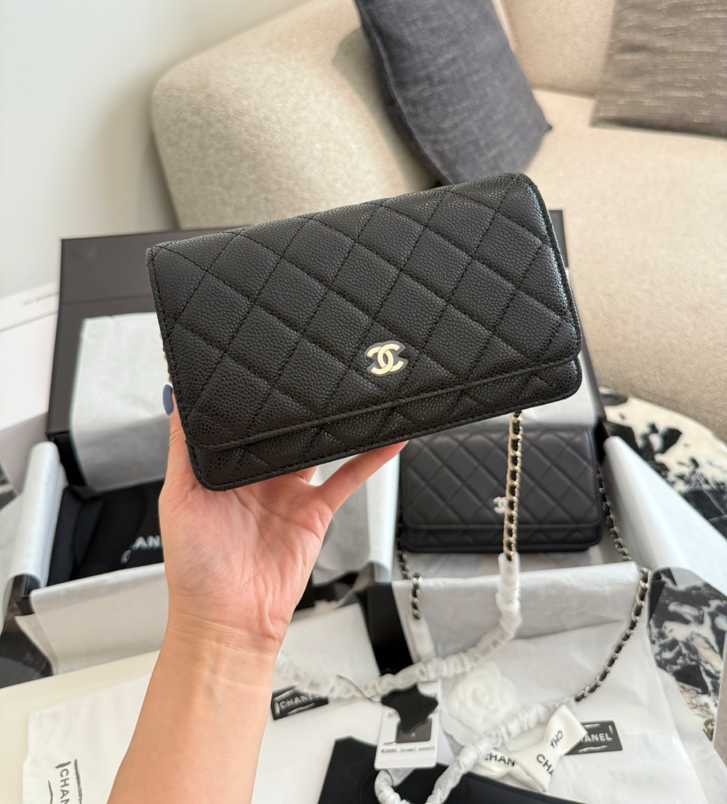 Chanel Black Chain Handbag