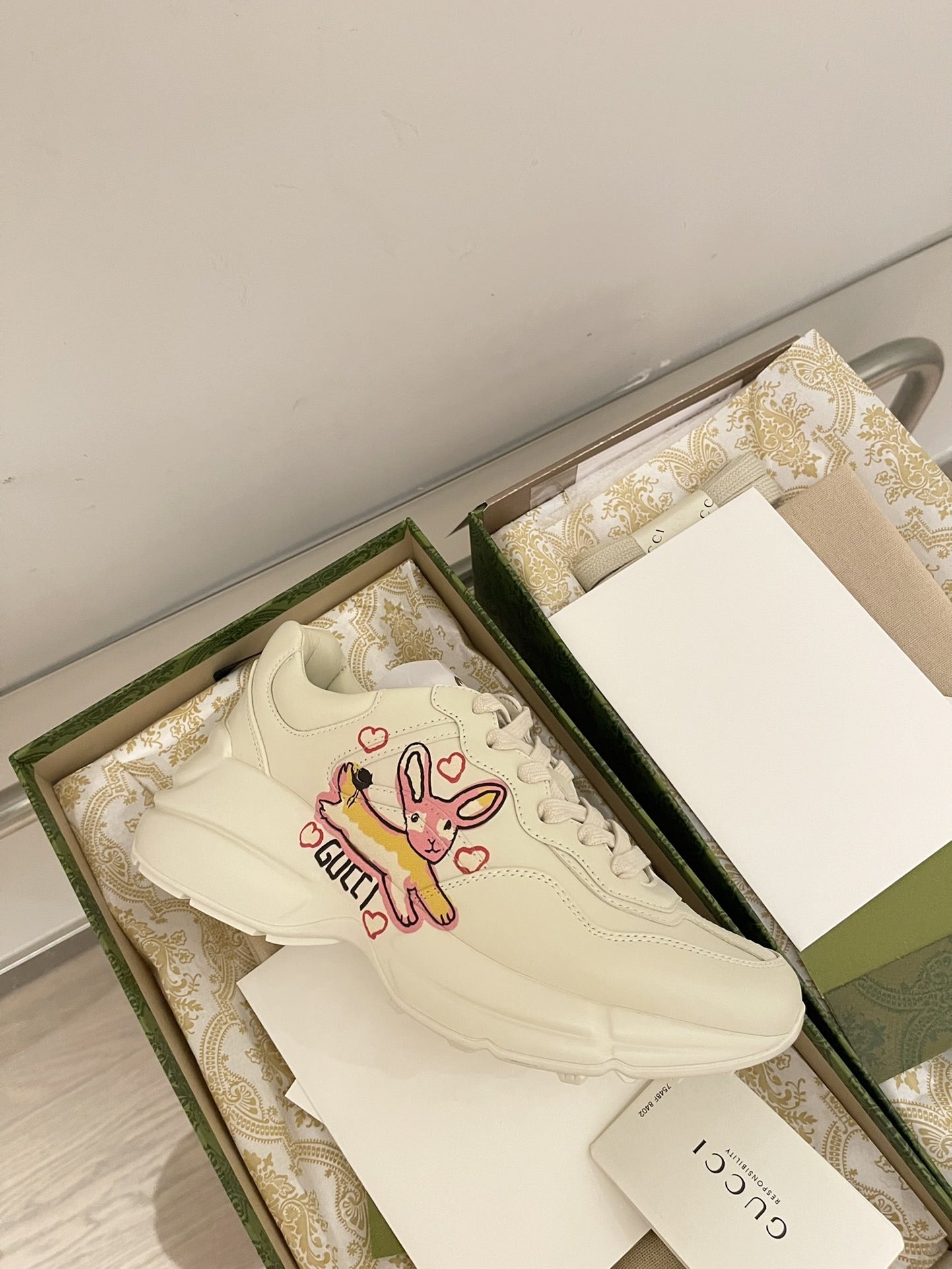 Gucci Calfskin Leather Sneakers