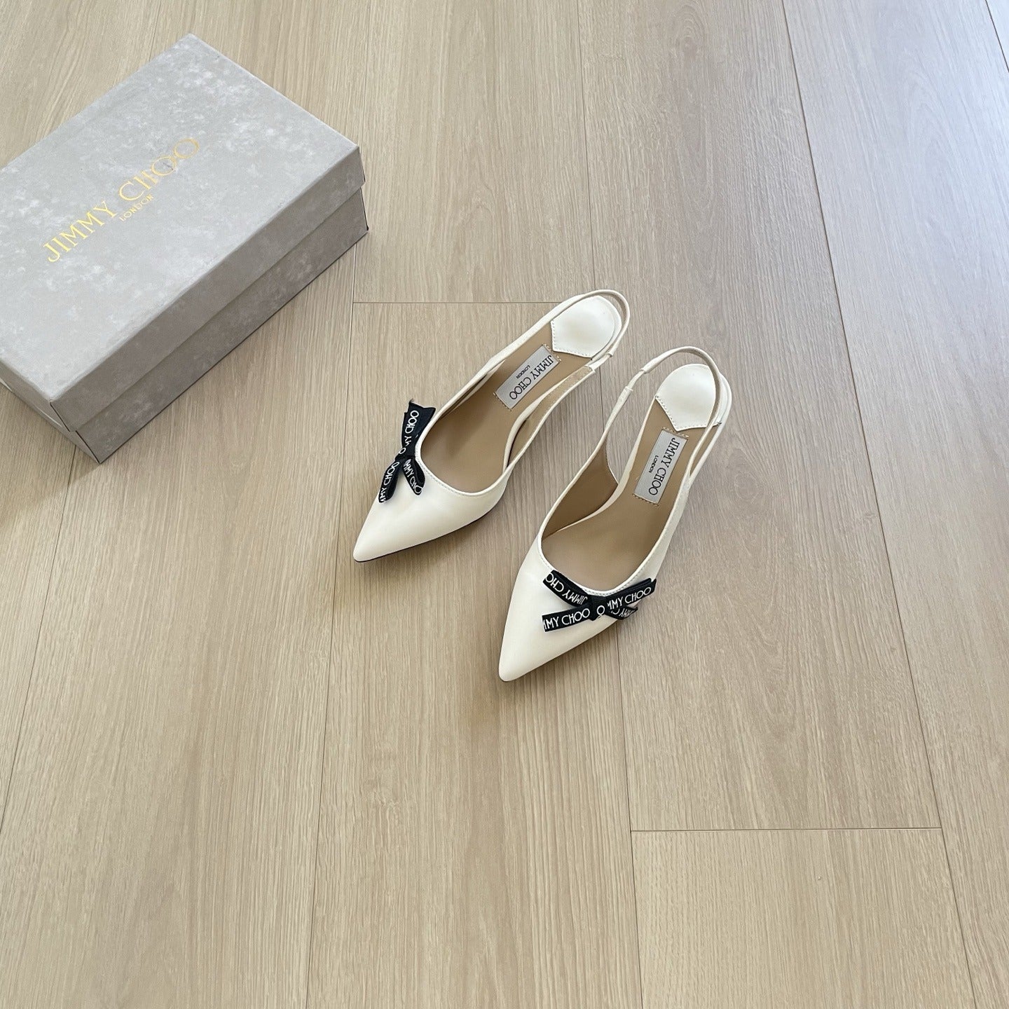 Jimmy Choo Patent Leather Bow Sandals
