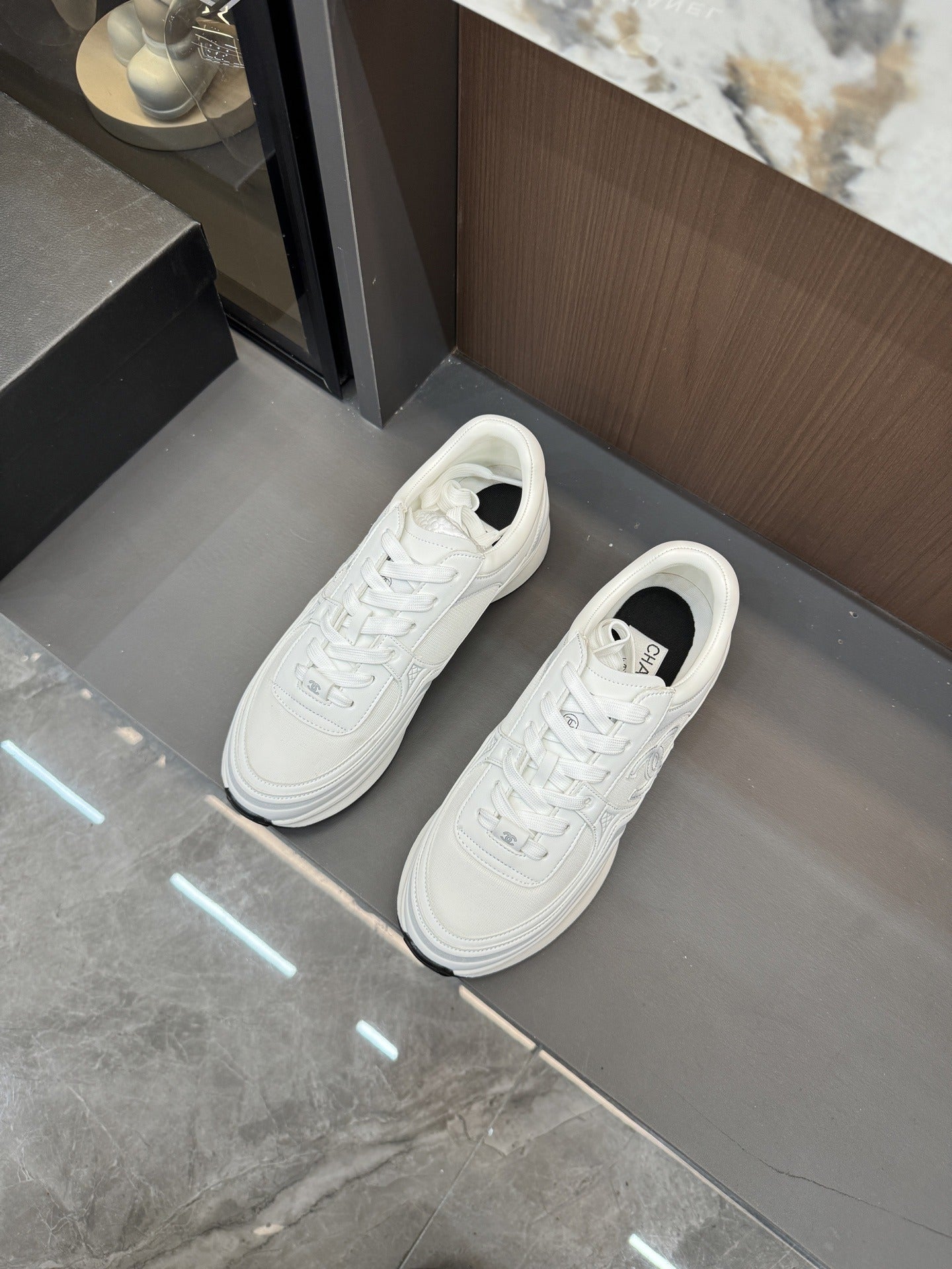 Chanel Canvas Logo Shoes
