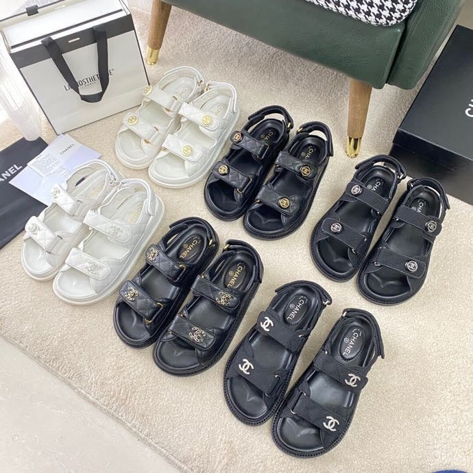 Chanel Lambskin Leather Sandals