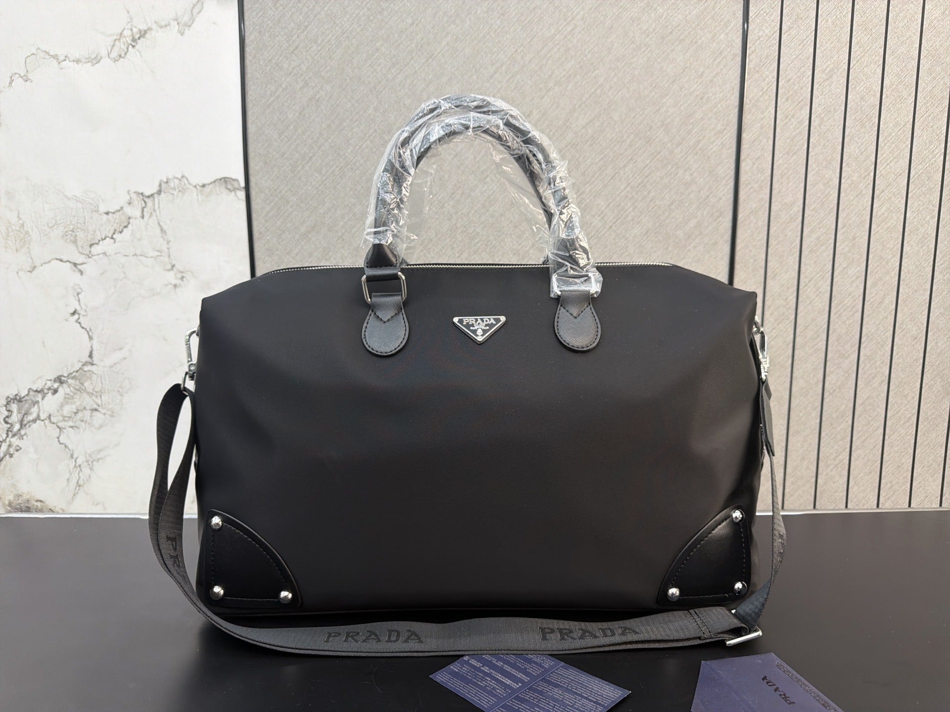 Prada Nylon & Canvas Handbag