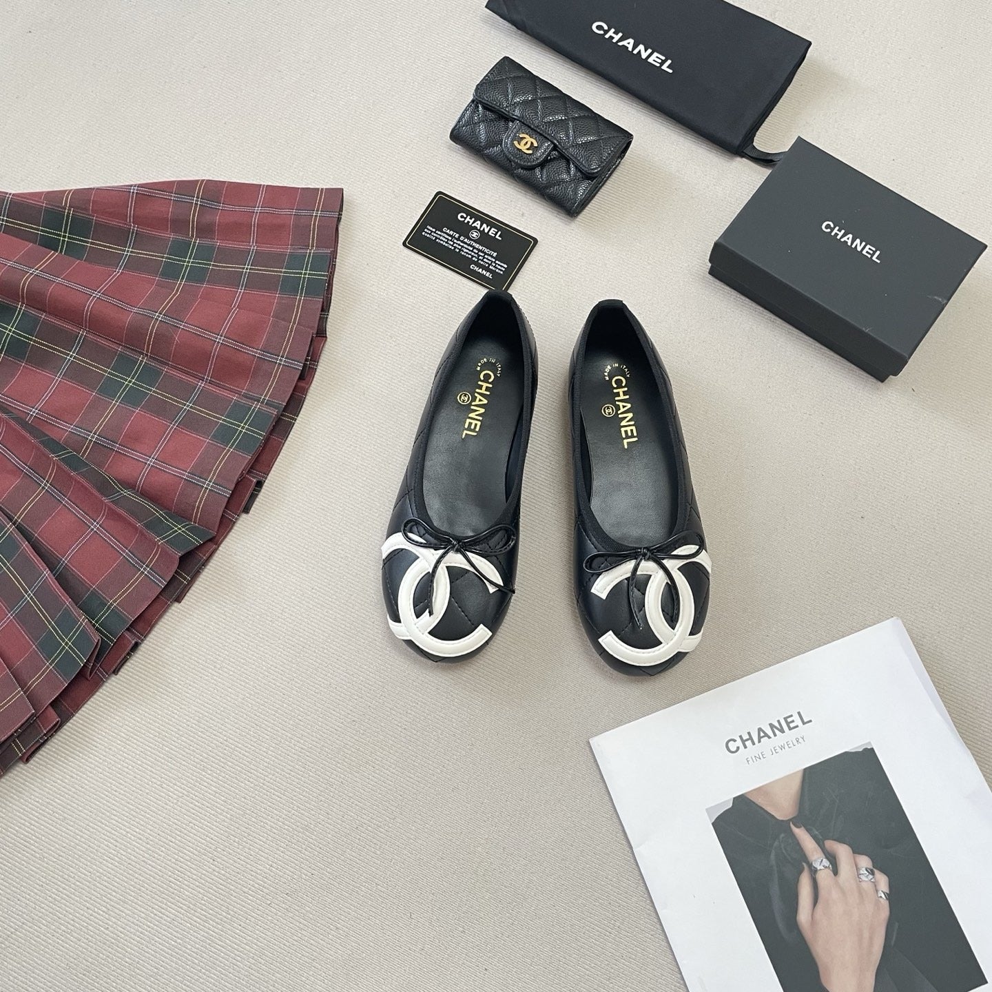 Chanel Leather Ballet Flats