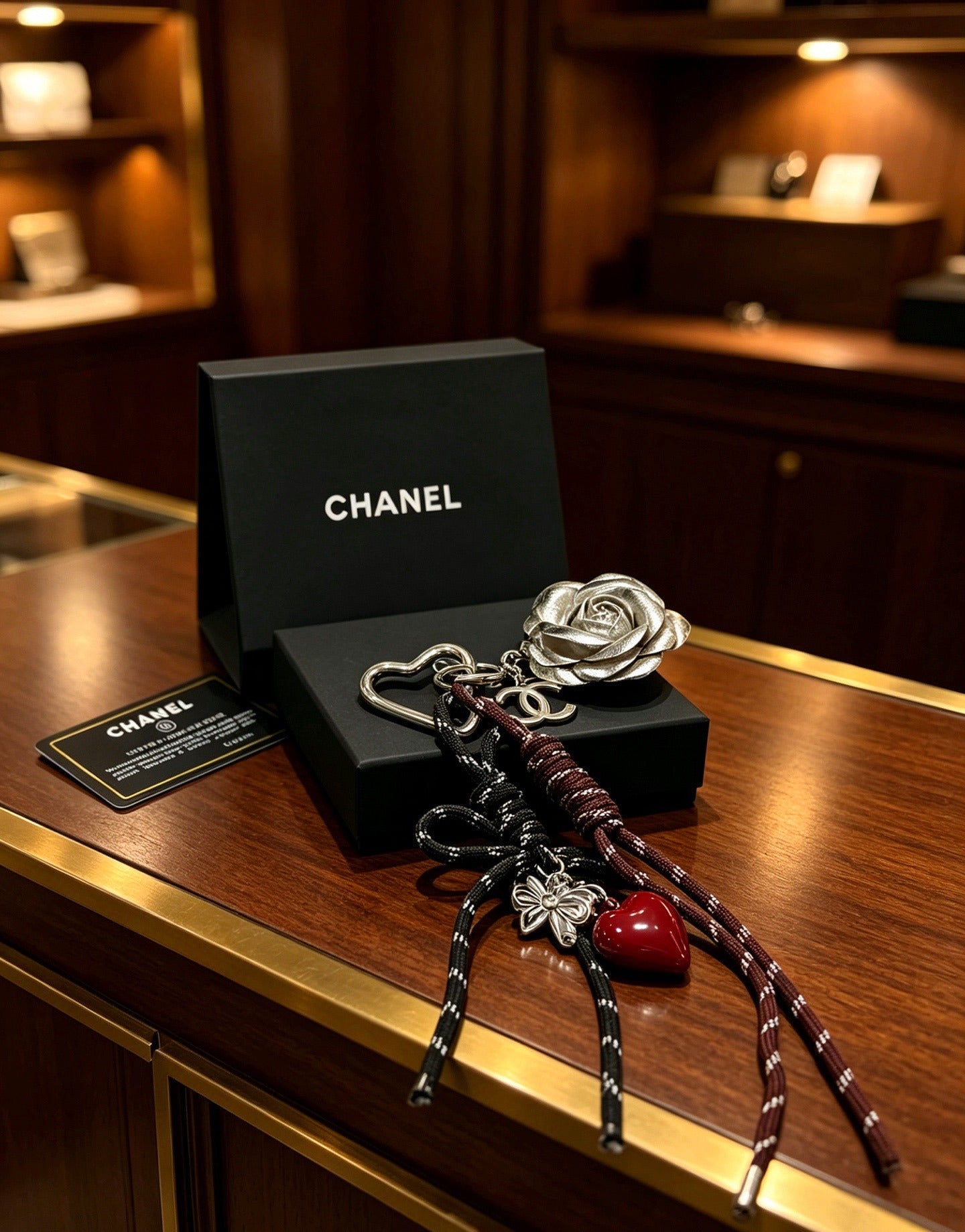 Chanel Vintage-Finish Keychain