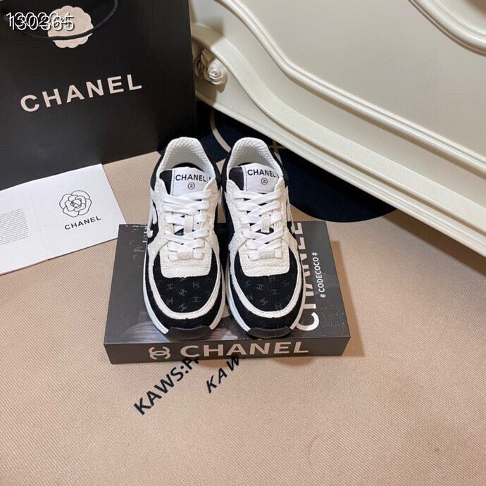 Chanel Leather Logo Shoes