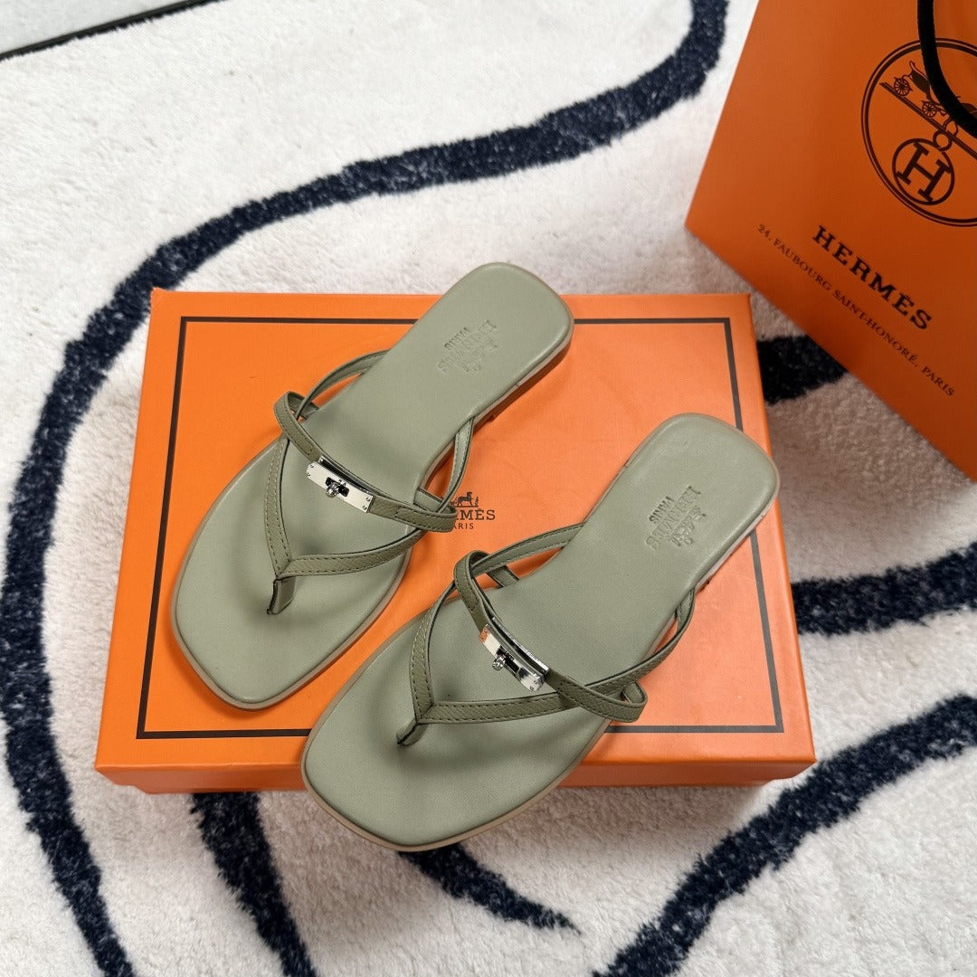 Hermes Leather Logo Slides