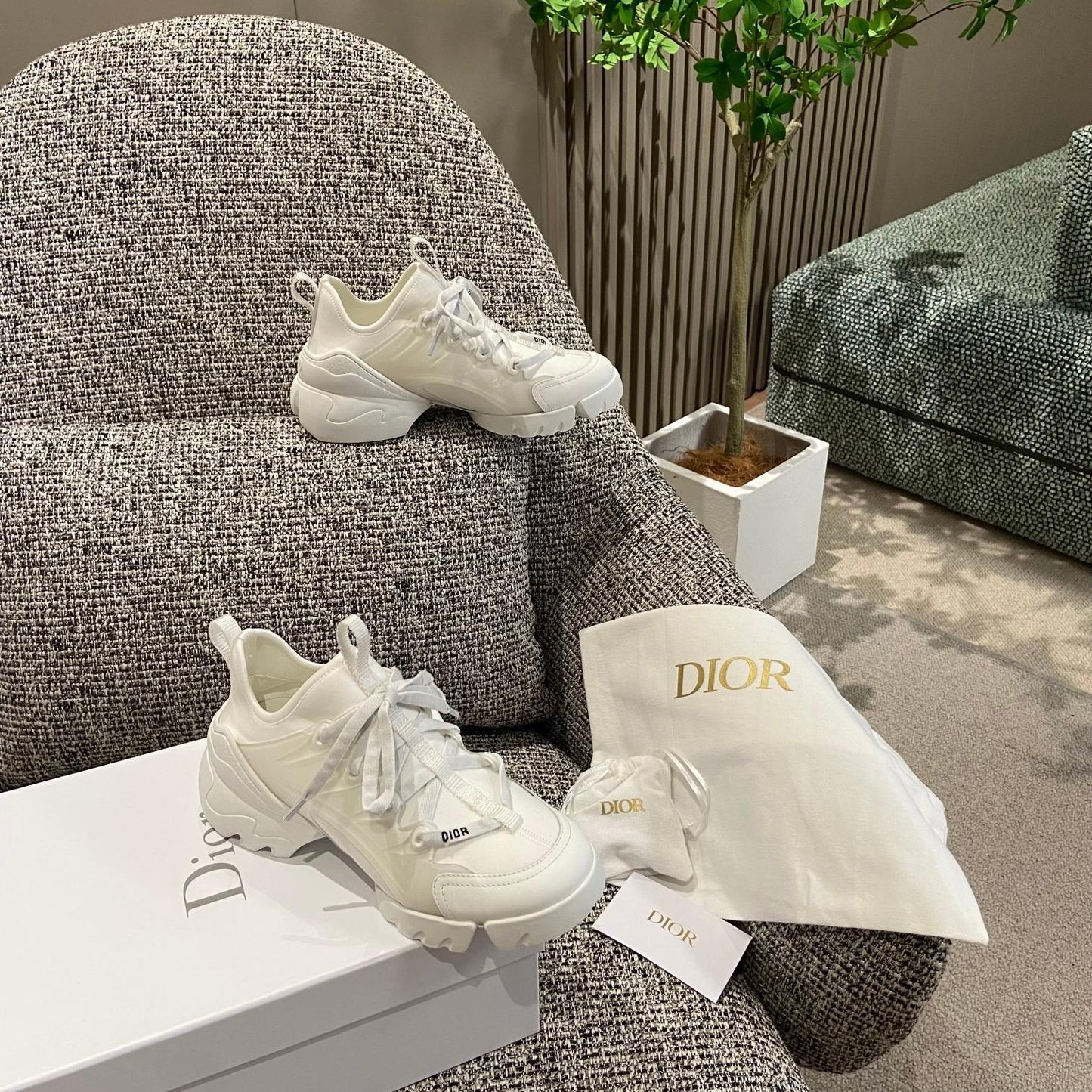 Dior Leather Logo Sneakers