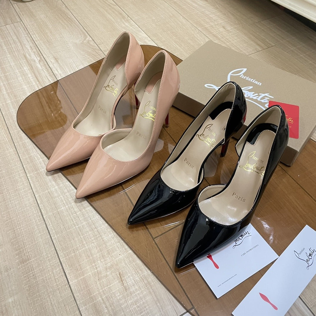 Jimmy Choo Patent Leather & Lambskin Leather Heels