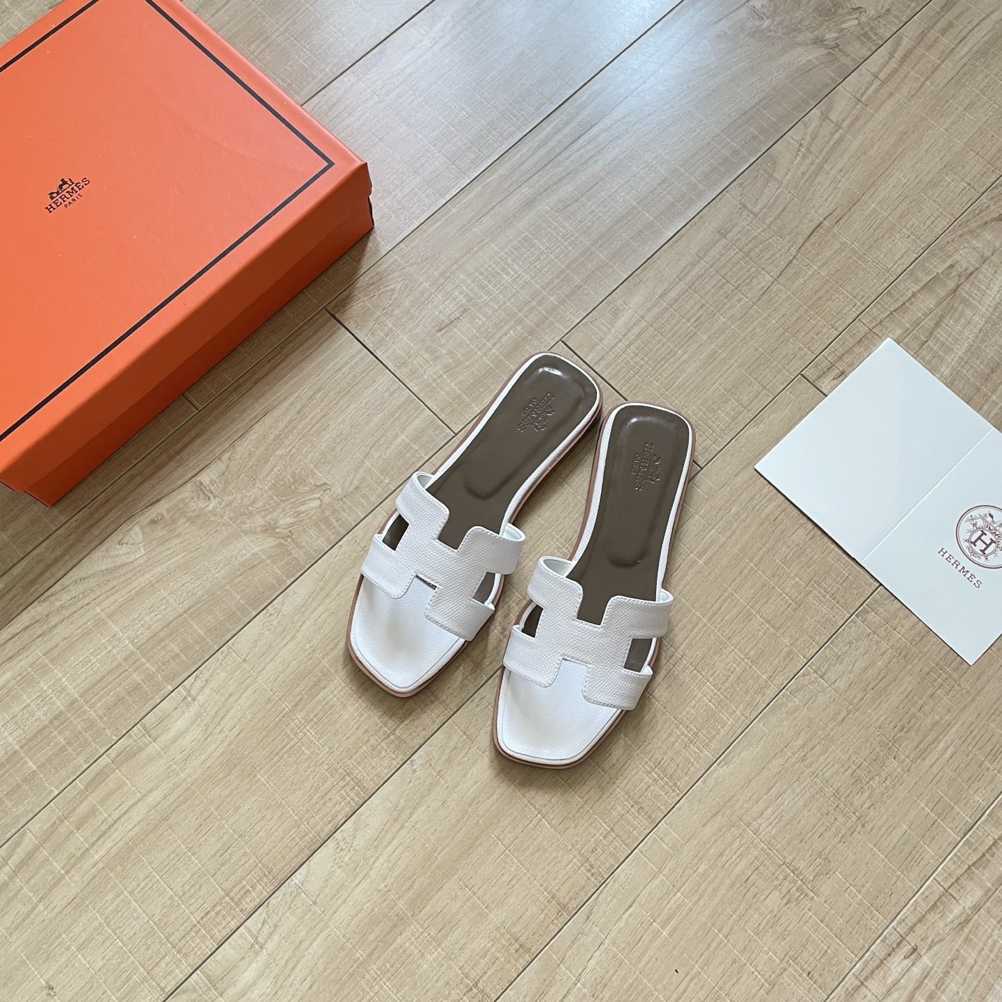 Hermes Leather Slides