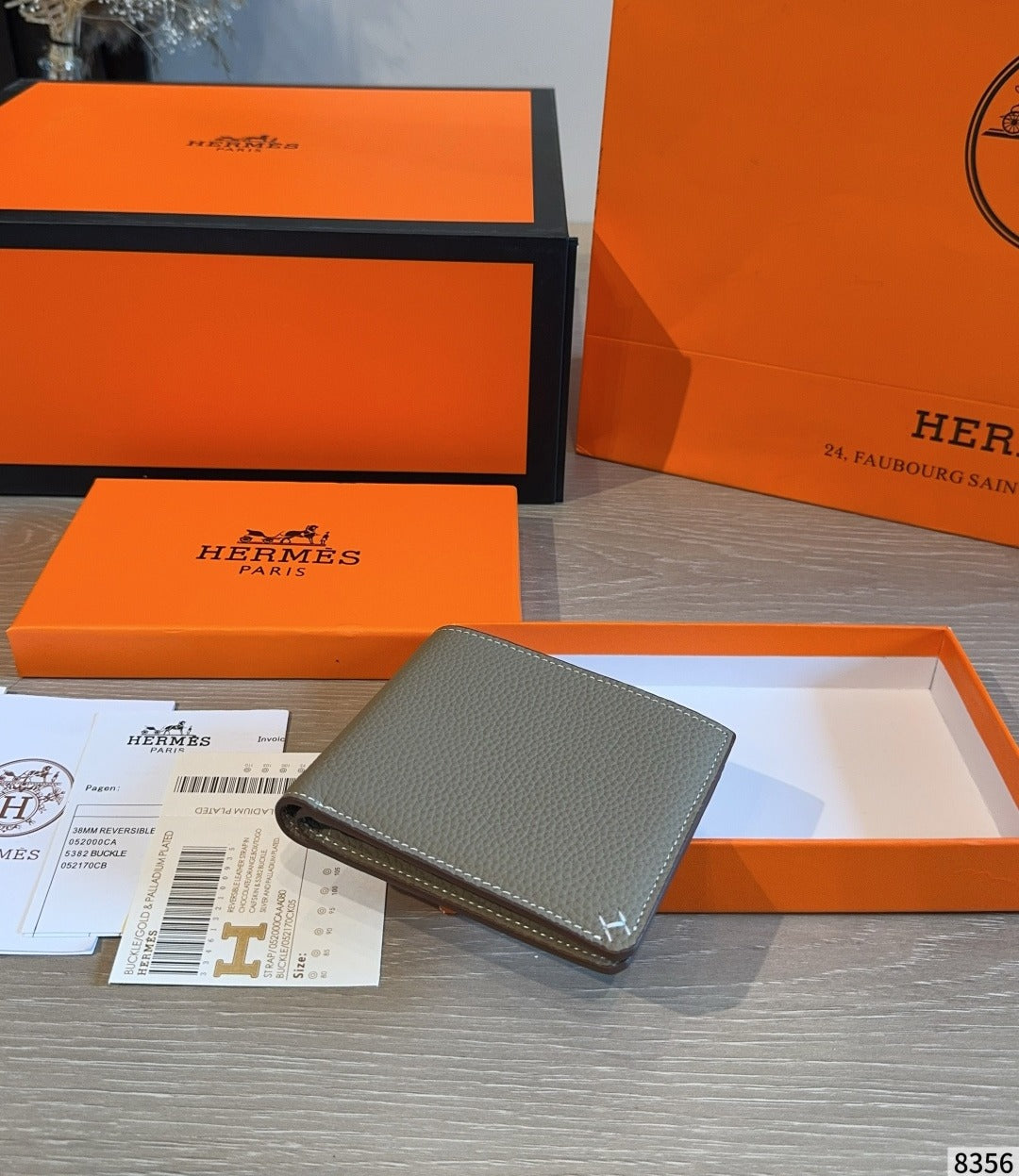Hermes Leather Clutch