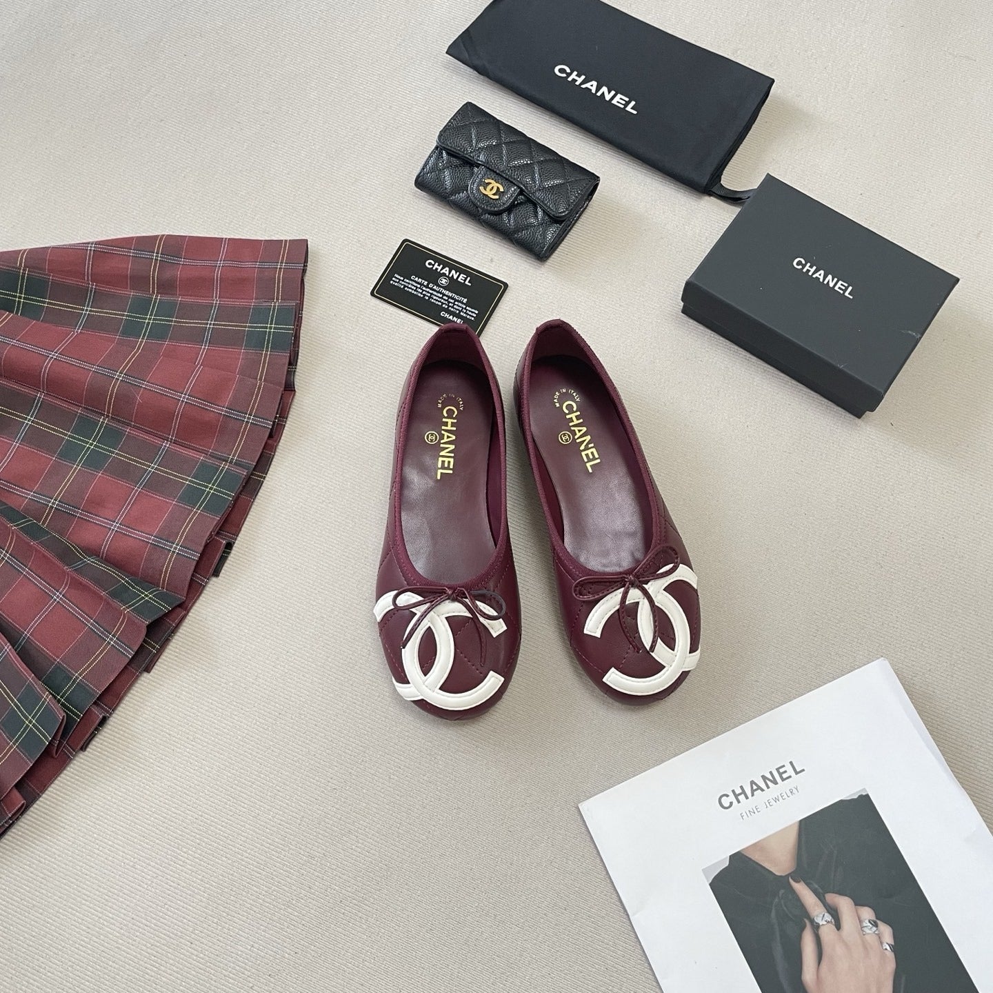 Chanel Leather Ballet Flats