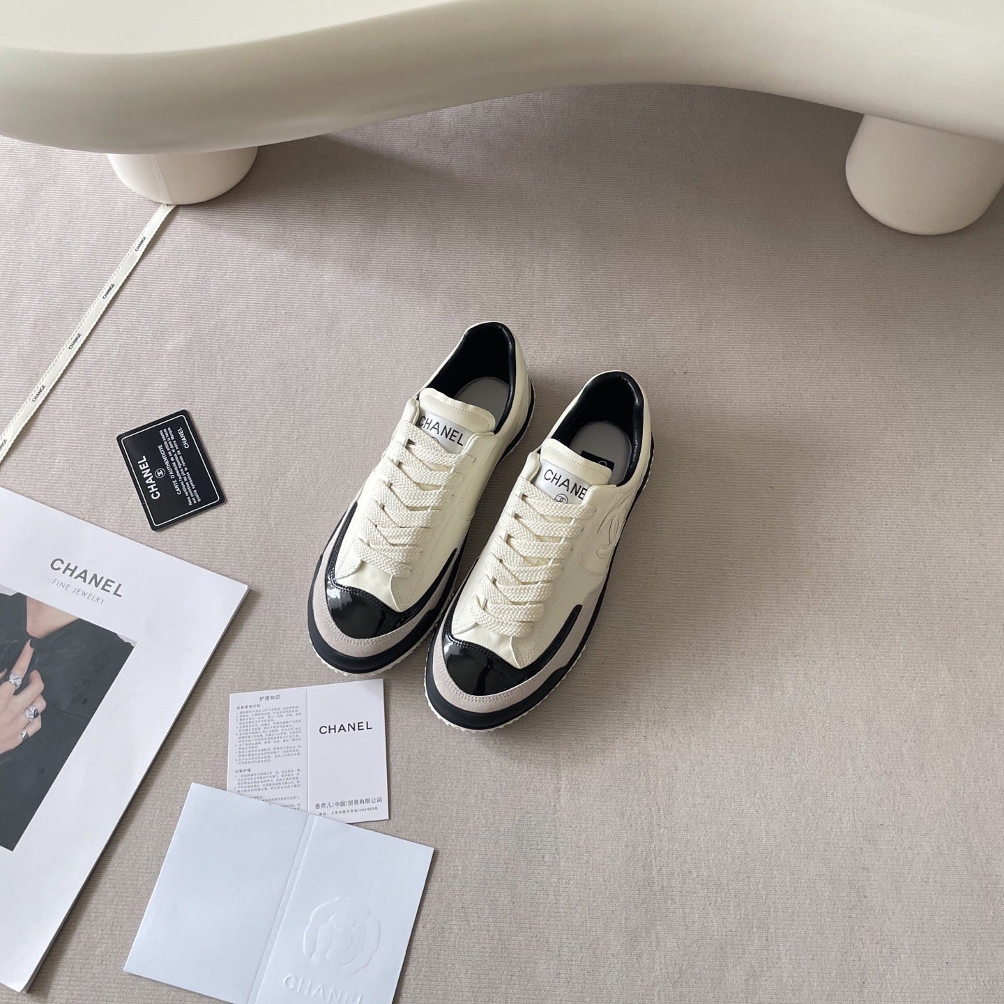 Chanel Leather Colorblock Shoes