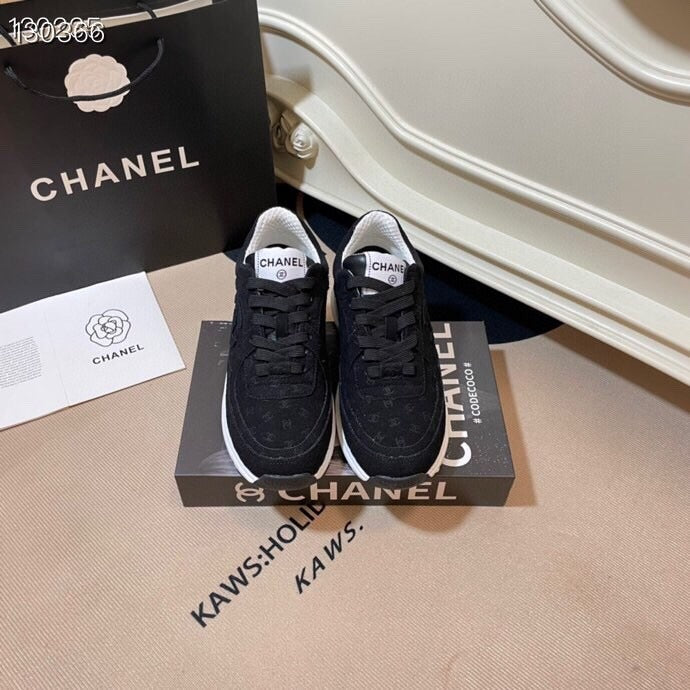 Chanel Leather Logo Shoes