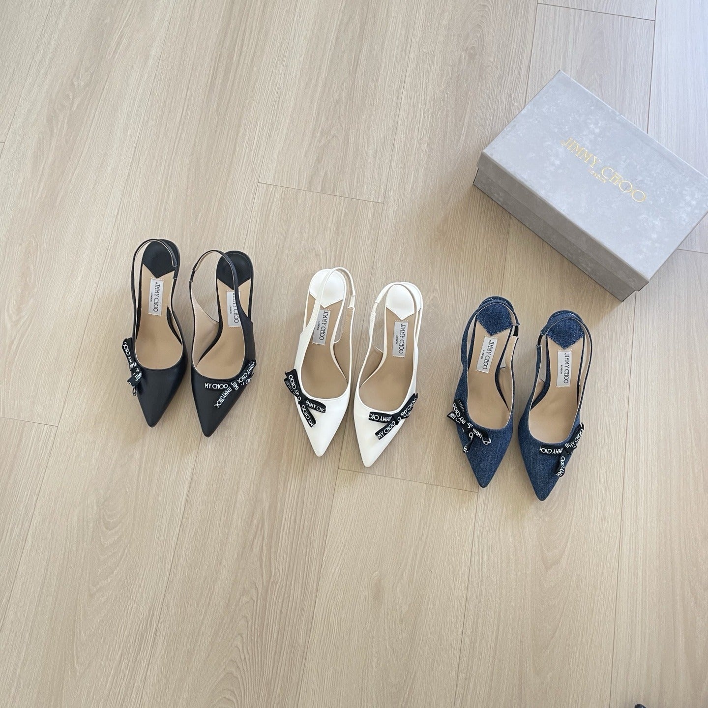 Jimmy Choo Patent Leather Bow Sandals