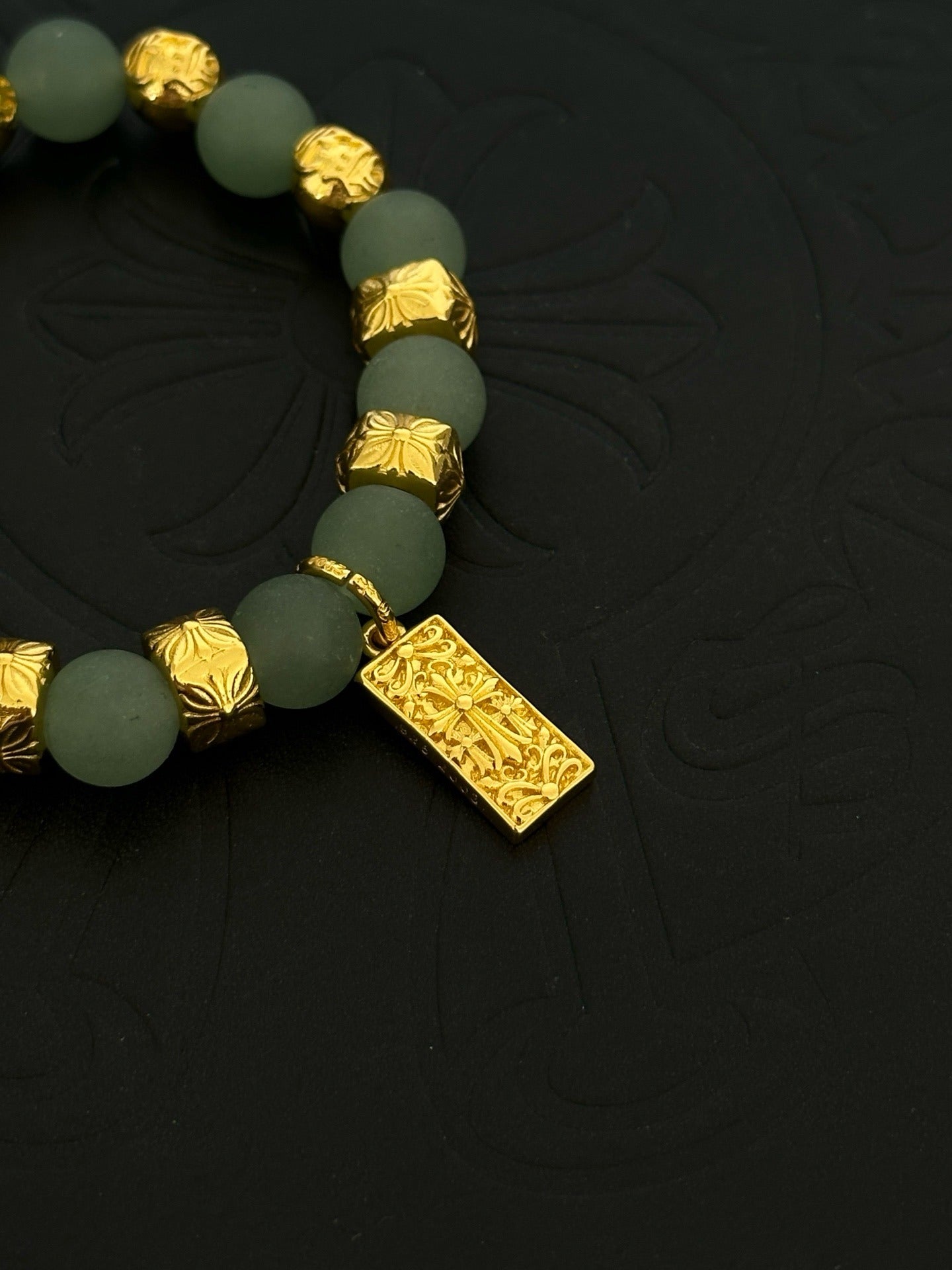 Chrome Hearts Sterling Silver Cross Bracelet