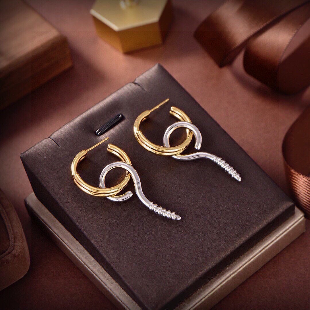 Balenciaga Brass Earrings
