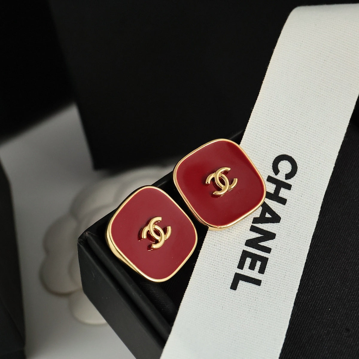 Chanel Vintage-Finish Earrings