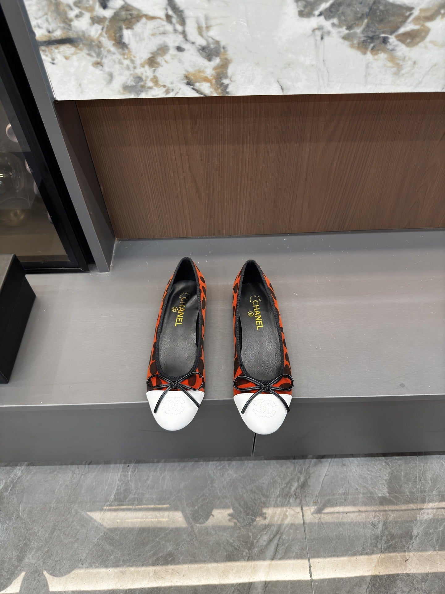 Chanel Lambskin Leather Bow Shoes